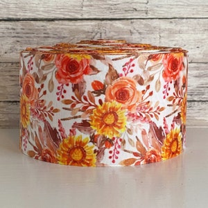 3” Orange & Sienna Floral