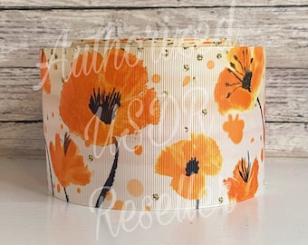 3” DS Poppies USDR / Cream