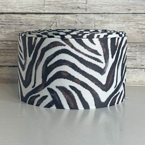 3” Watercolor Zebra Print