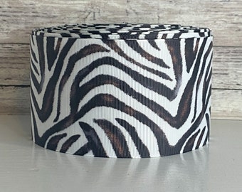 3” Watercolor Zebra Print