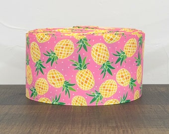 3” Pineapples on Pink