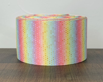 3” Pastel Ombré / Gold Polka Dot