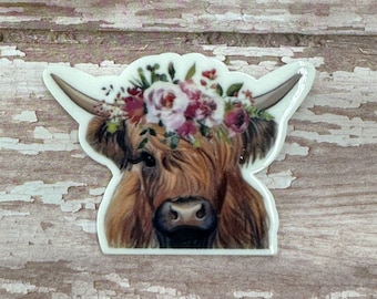 Set of 2 Highland Cow Resins