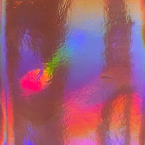 9x13 Holographic Mirror Faux Leather