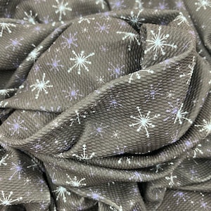 Snowflakes on Black Bullet Fabric