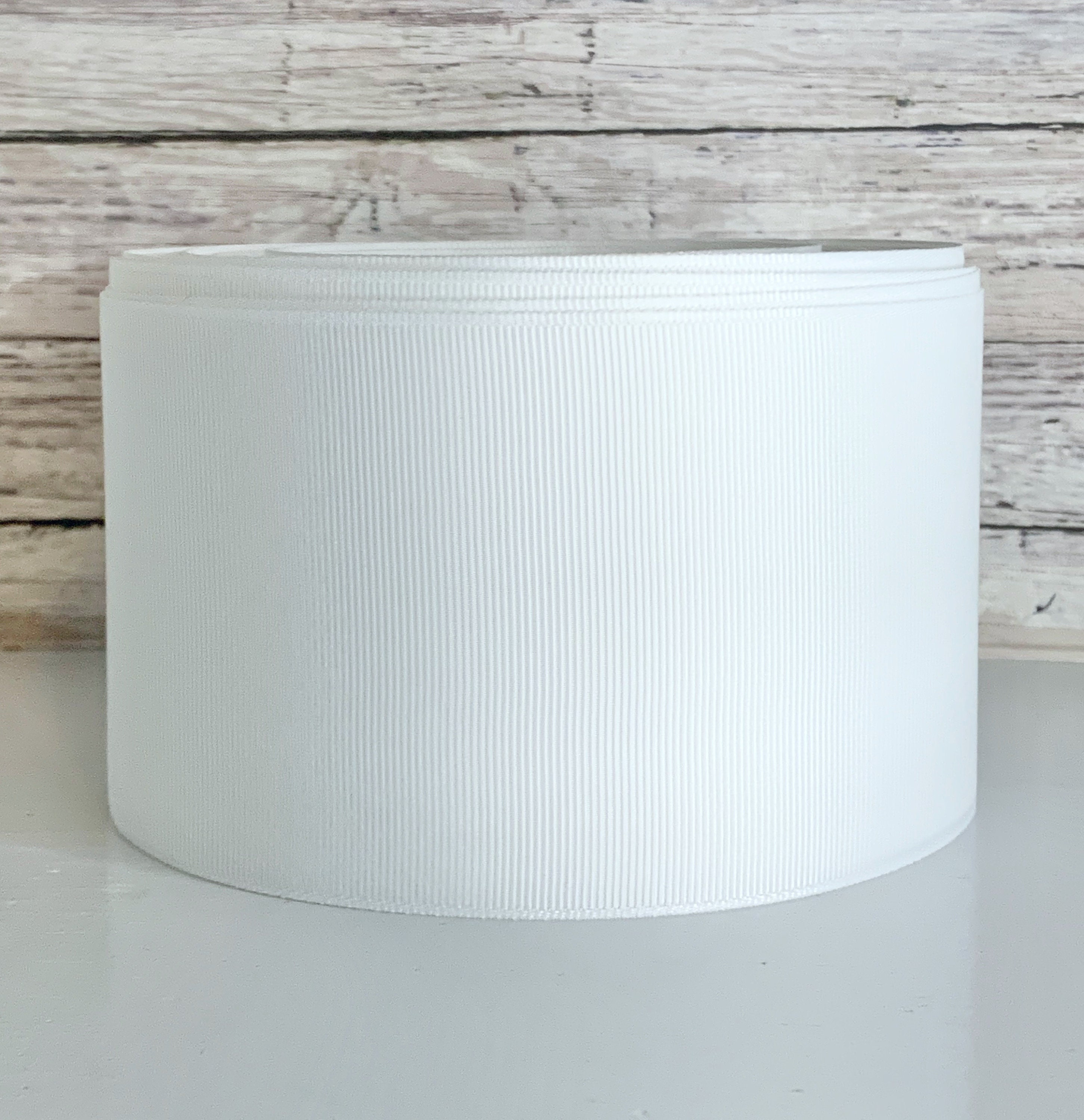 3” Solid White Grosgrain