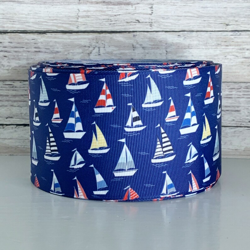 3\u201d Sailboats on Navy