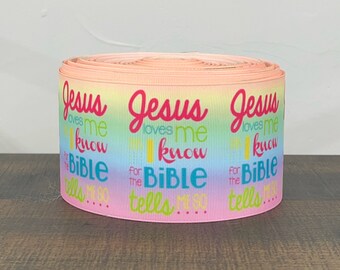 3” Jesus Loves Me Ombré
