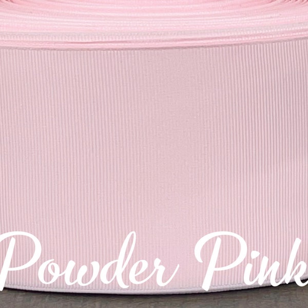 3/8” Powder Pink Solid / 10 Yard Roll