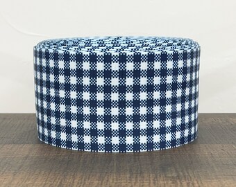3” Dark Blue Gingham