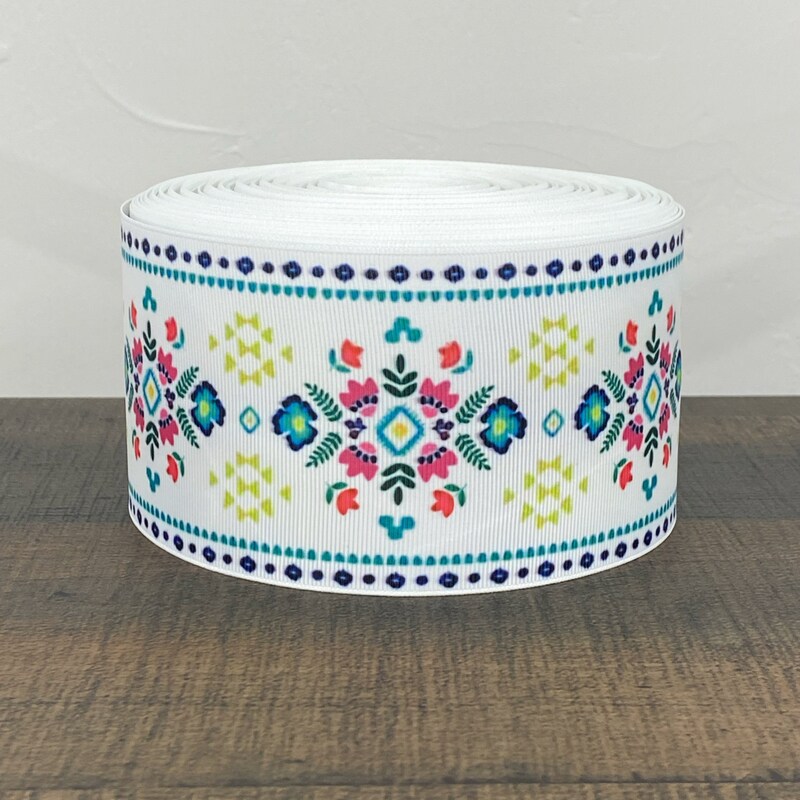 Latin Ribbon Mexican Floral Ribbon - Etsy