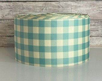 3” Sage & Cream Gingham