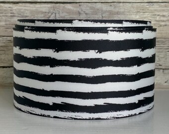3” Black Wonky Stripe