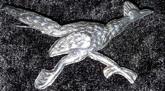 Vintage Roadrunner Sterling Pin