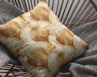 Airship Hot Air Balloon Pillow Cover: Vintage Map Accent Pillow