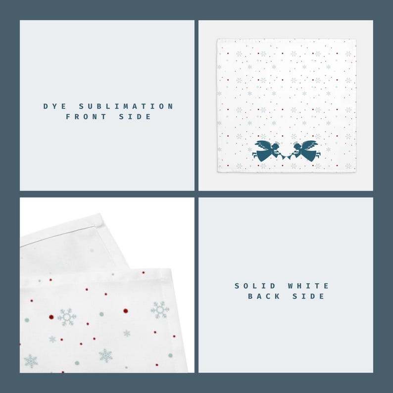 Ängeltrumpet Tygservettset: Elegant julbordsdekoration bild 8