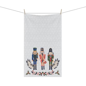 Nutcracker Christmas Tea Towel: Holiday Kitchen Decor (18x30 Inch)