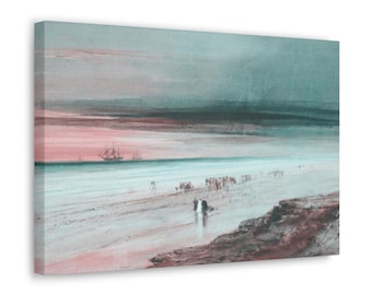 Beach Scene Canvas Wall Art, James Hamilton Art, Célèbre scène de plage, Beach Scene Artwork, Fine Art Coastal