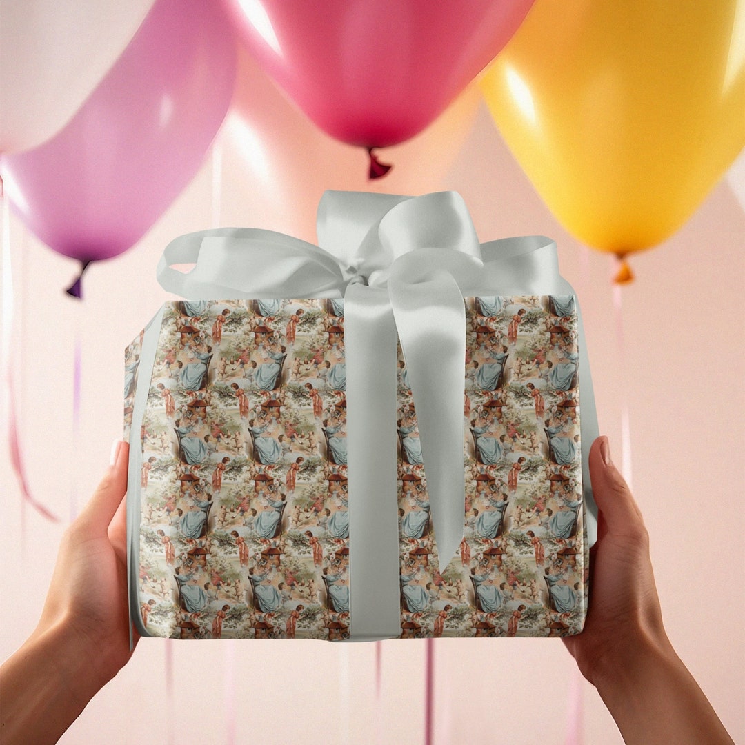 Playful Pathways Wrapping Paper Roll Old Lady Who Lived in a Shoe