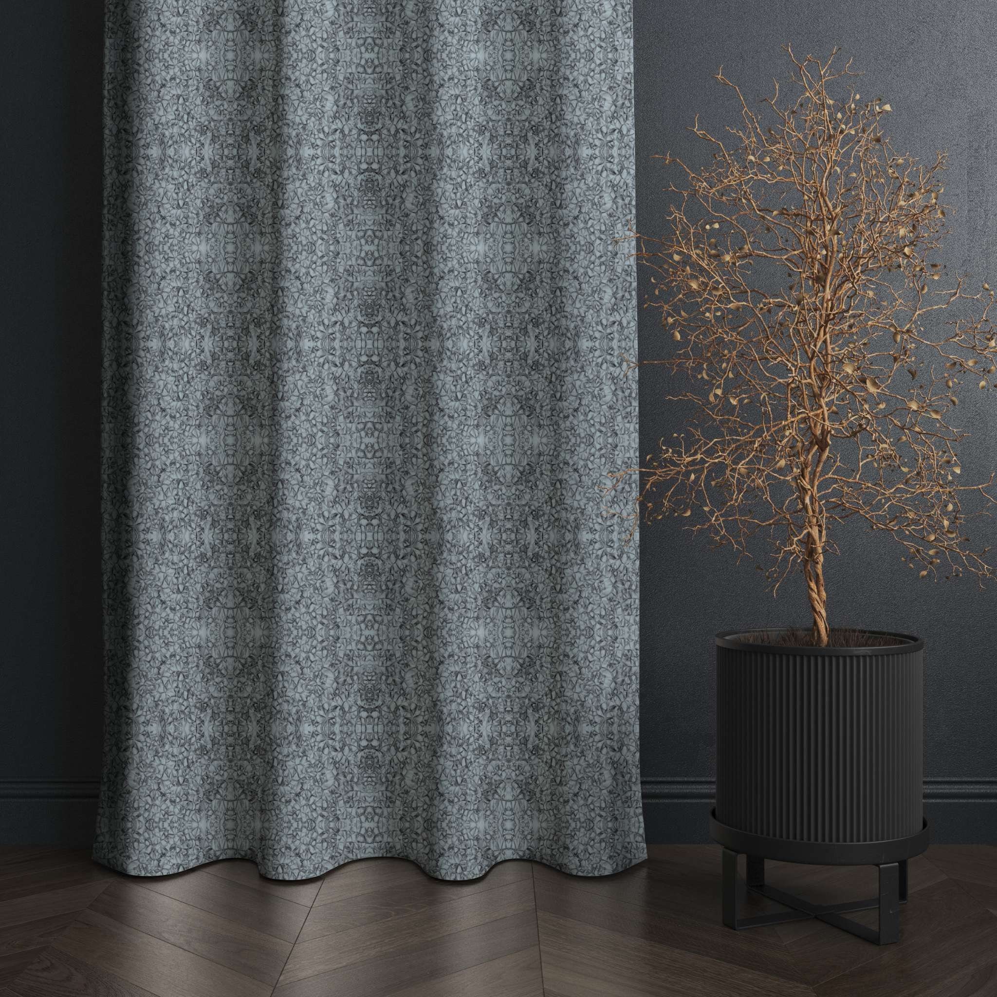 Tende Oscuranti Isolate Termicamente, Finestra Oscurante della Stanza Tendaggi di Lusso Super Morbidi con Ganci , 2 Compresse,Darkgray-3 * 2.7m*2pcs