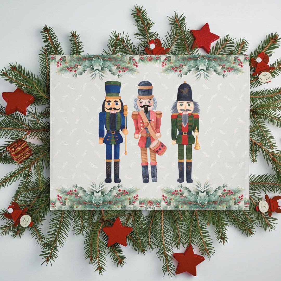 Holiday Nutcracker Placemat, Nutcracker Soldiers Placemat, Nutcracker
