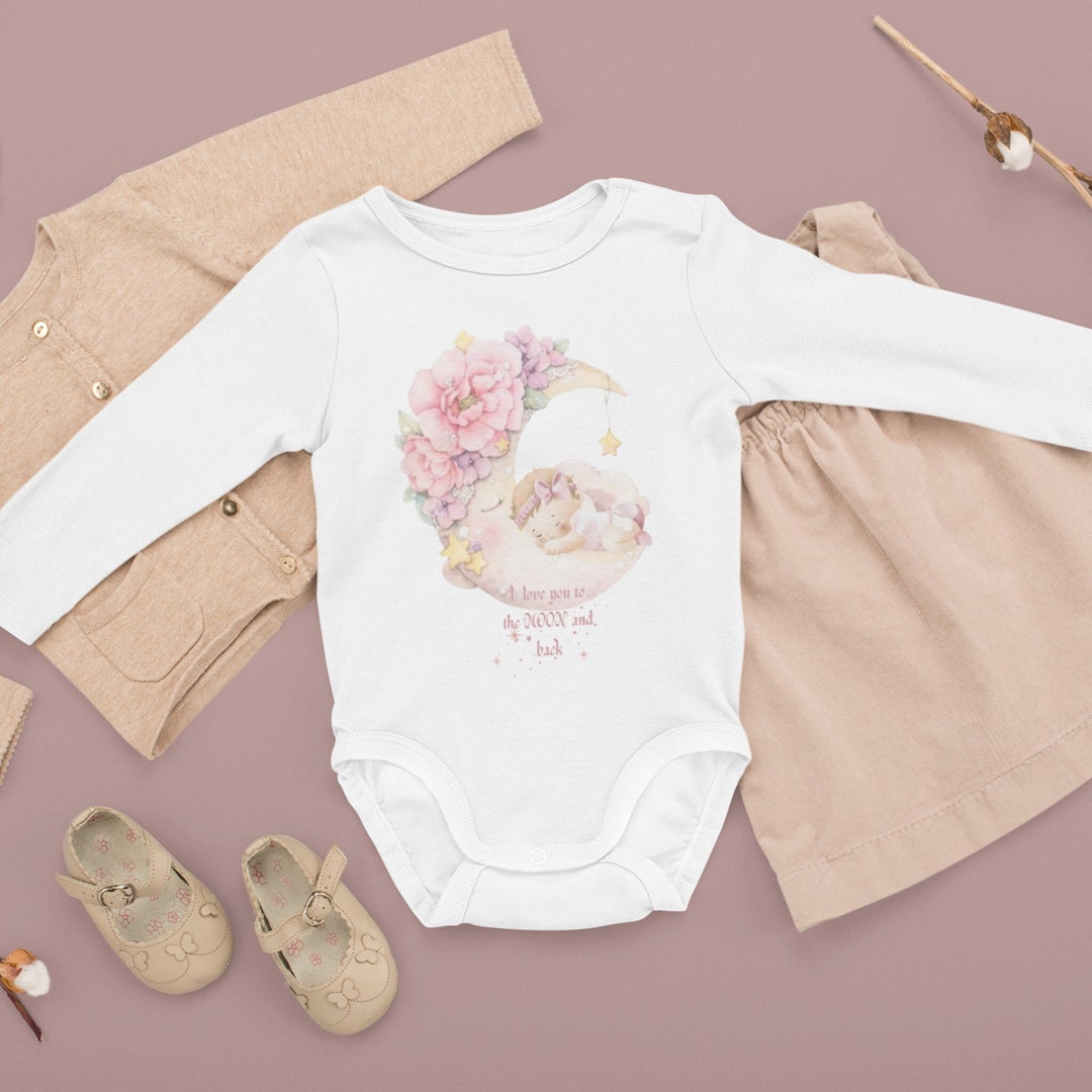 INFANTS DOUBLE LAYER PLAYSUIT WHITE SIDE OF THE MOON