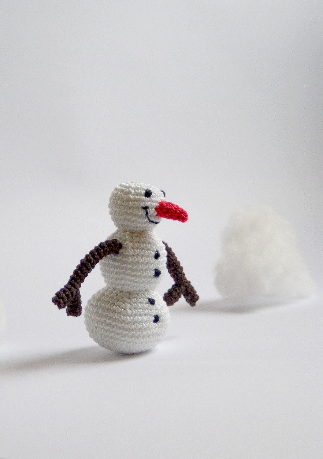 Snowman Baby Rattle Rattling Baby Toys Crochet Safe Etsy