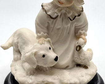Giuseppe Armani Figurine: Girl With Dog, Florence Collection