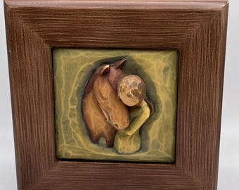 Willow Tree Quiet Strength, Horse and Figure, Trinket, Memory, Jewelry Box