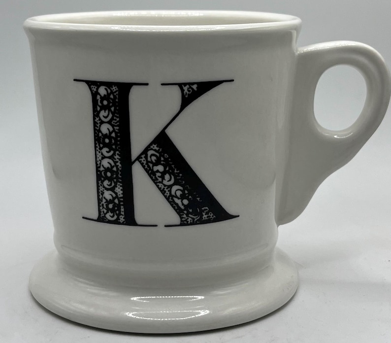 Anthropologie Monogrammed K mug classic Shaver style image 1
