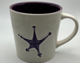 STARBUCKS Holidays White With Blue Snowflakes Stainless Steel Bottom Mug -  Preowned - Etsy