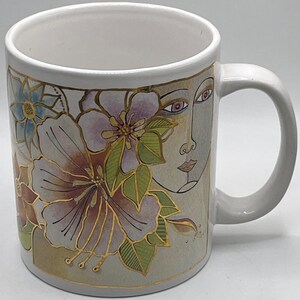Laurel Burch  Face Paintings & Blossoming Spirit Coffee Mug