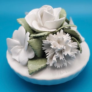 Crown Gwent Vintage Porcelain Flower Basket