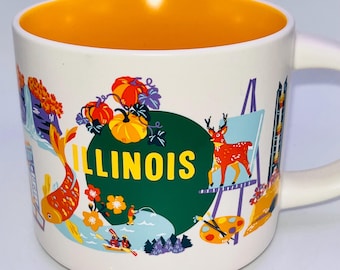 Starbucks Illinois State You are Here Travel series Collection mug