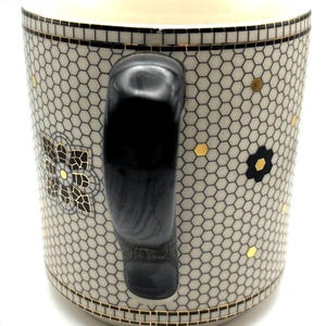 Anthropologie Bistro Tile Margot Monogram B Mug image 2