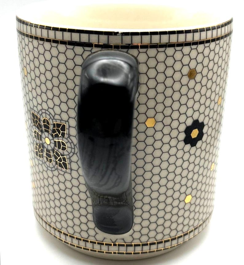 Anthropologie Bistro Tile Margot Monogram B Mug image 2