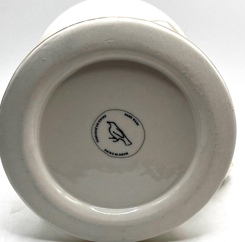 Anthropologie Monogram “A” Gold Trim Classic Shaving Mug image 5