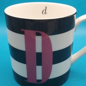 Kate Spade By Lenox Monogram D Porcelain Mug