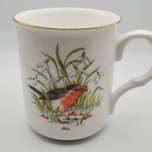 Sadler Wellington Vintage Robin Red Breast Tea or coffee Mug