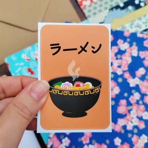 Mini Ramen Sticker Japanese Food Artwork Kawaii Food Stickers Waterproof  Vinyl Sticker Water Bottle Sticker Car Sticker Naruto Egg 