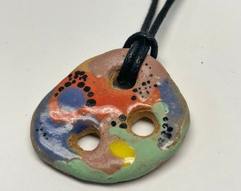 Ceramic pendant necklace