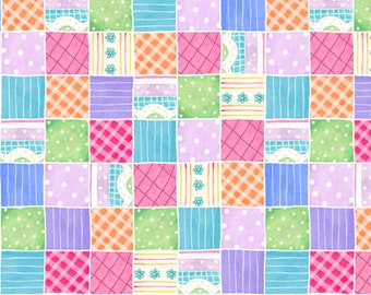 Tela de patchwork Bunny Wishes, 100 % algodón, de Helz Cuppleditch para Quilting Treasures. Se vende cortada a medida.