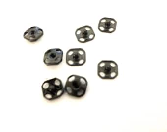 1 Gross Size 2/0 Black Square Snap Fastener Sets