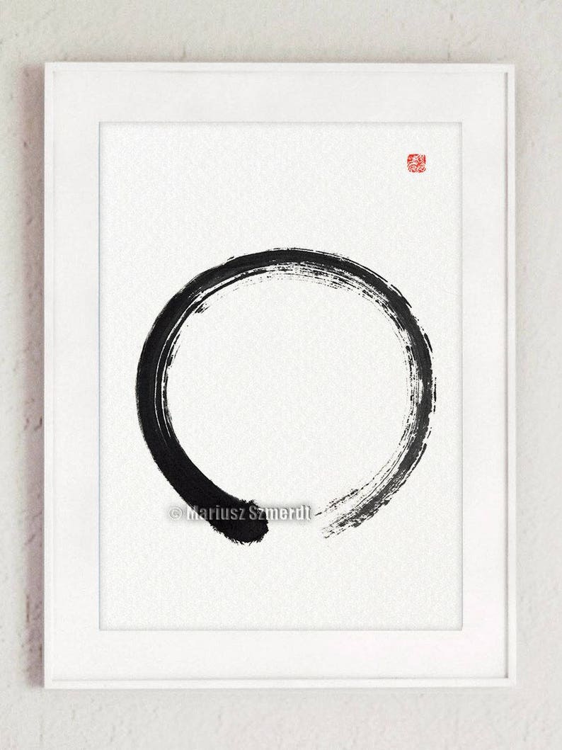 Enso Zen Painting Zen Zen Art Minimalist Artwork Buddhist Etsy UK