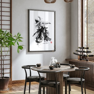 Aikido Wall Decor, Irimi Nage, Martial Arts, Aikido Home Decor, Bushido ...