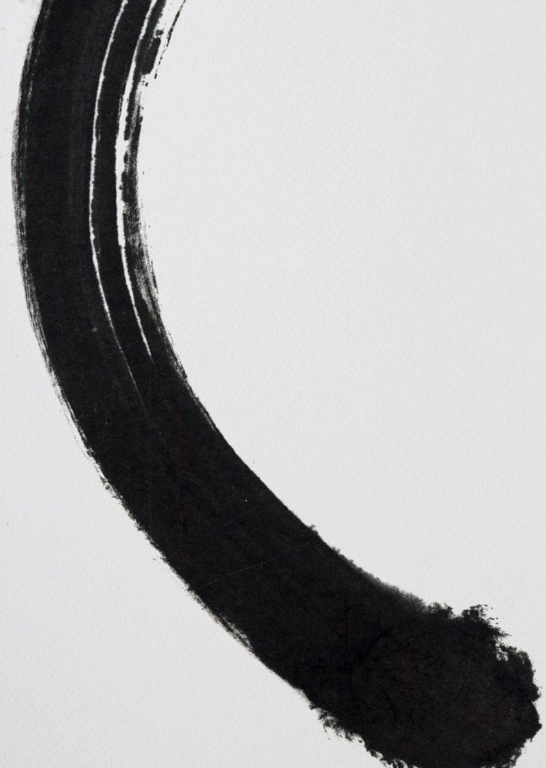 Enso Zen Painting Zen Zen Art Minimalist Artwork Buddhist Etsy