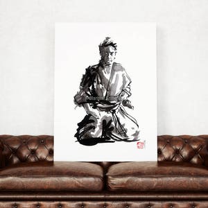 Samurai, Budo, Zen, Japanese Warrior, Bushido, Samurai poster, Watercolor painting, Warrior, Artwork, Modern art, Surreal image 5