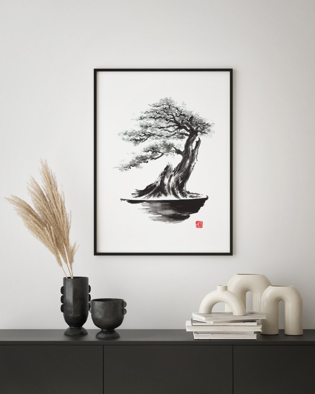 Bonsai Art, Bonsai Poster, Bonsai Print, Bonsai Wall Art, Bonsai Tree