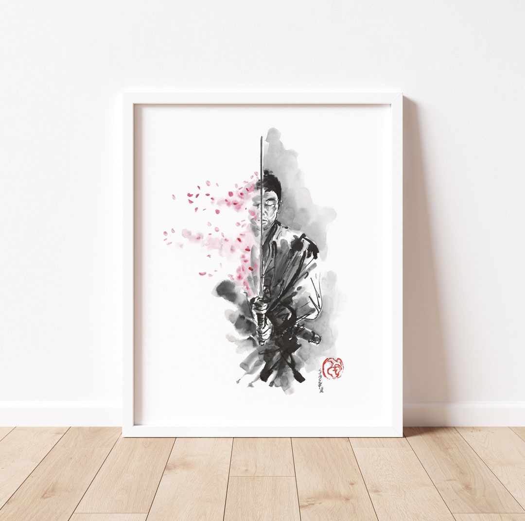 Samurai Art Print: Bushido Japanese Warrior Wall Decor - Etsy