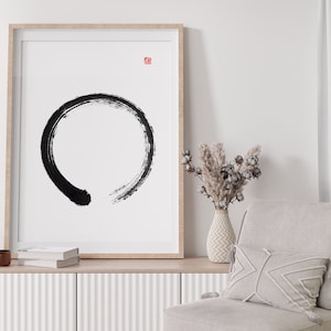 Zen Art, Enso, Zen Painting, Zen, Enso Painting, artful, Enso Art, Enso walldecorator, art ful gift, Enso Poster